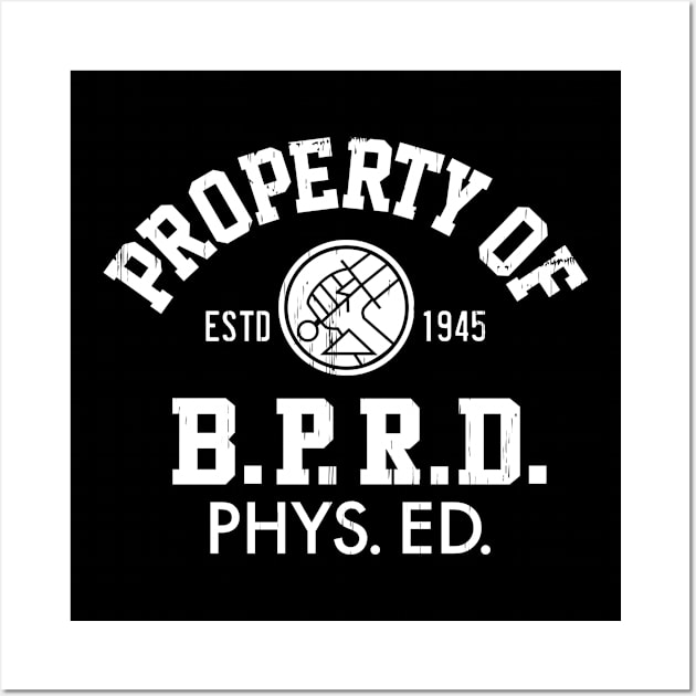 HELLBOY - B.P.R.D. PHYS. ED. - 2.0 Wall Art by ROBZILLA